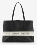 SAC CABAS EN TOILE A DOUBLE ANSES ARMANI EXCHANGE NOIR 942698CC744120221 www.solene-maroquinerie.fr