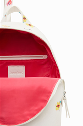 Petit sac  dos fleurs DESIGUAL BLANC 23SAKP34 1000 www.solene-maroquinerie.fr