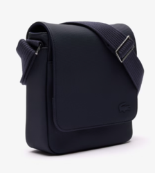 SACOCHE A RABAT MEN'S CLASSIC LACOSTE MARINE NH4423HC 021 www.solene-maroquinerie.fr