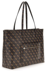 SAC A MAIN GUESS POWER PLAY BROWN LOGO QG900624&#168;www.solene-maroquinerie.fr