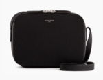 PETIT SAC BANDOULIRE LE TANNEUR SOPHIE EN CUIR GRAIN NOIR TSOP1100N01 www.solene-maroquinerie.fr