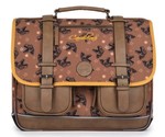 CARTABLE CAMLON VINTAGE URBAN YELLOW DINO 41CM www.solene-maroquinerie.fr