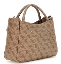 SAC A MAIN GUESS BRENTON LG964805 LATTE LOGO www.solene-maroquinerie.fr