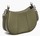 PETIT SAC DEMI LUNE LE TANNEUR JULIETTE EN CUIR GRAIN VERT TILLEUIL TJET1050V16 www.solene-maroquin