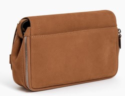 PETIT SAC BANDOULIERE EN CUIR NUBUCK GRAIN LE TANNEUR SIMONE TMON1203G05 www.solene-maroquinerie.fr