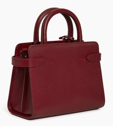 PETIT SAC A MAIN EN CUIR LE TANNEUR EMILIE SIGNATURE T ROUGE REVOLUTION  TEMI1600R11 www.solene-maro