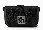 MINI SAC EN BANDOULIERE ARMANI EXCHANGE NOIR VERNIS 942734 CC794 00020 www.solene-maroquinerie.fr