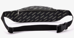SAC BANANE ZIPP LACOSTE NOIR IMPRIM NU4449TX M66 www.solene-maroquinerie.fr