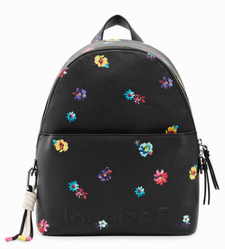 Petit sac  dos fleurs DESIGUAL NOIR 23SAKP34 2000 www.solene-maroquinerie.fr