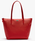 PETIT SAC CABAS ZIPP LACOSTE L.12.12 CONCEPT ROUGE NF2037PO 883 www.solene-maroquinerie.fr