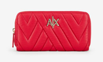 PORTEFEUILLE ZIPP ARMANI EXCHANGE ROUGE 948068-2F745-16575 www.solene-maroquinerie.fr