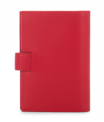 PORTEFEUILLE PORTE CARTES LANCASTER CONSTANCE 137-15 ROUGE www.solene-maroquinerie.fr