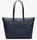 Sac cabas zipp LACOSTE L.12.12 Concept uni marine NF1888PO141 www.solene-maroquinerie.fr