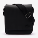 SACOCHE A RABAT MEN&#039;S CLASSIC LACOSTE NOIR NH4423HC 000 www.solene-maroquinerie.fr