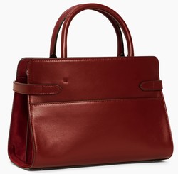 SAC A MAIN MOYEN MODELE LE TANNEUR EMILIE EN CUIR LISSE ET NUBUCK ROUGE REVOLUTION TEMI16M1R11 www.s