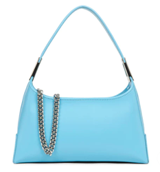 PETIT SAC BAGUETTE LANCASTER SUAVE ACE BLEU ATOLL 433-30 BLEUATOLL www.solene-maroquinerie.fr