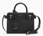 PETIT SAC A MAIN EN CUIR LE TANNEUR EMILIE SIGNATURE T NOIR TEMI1600N01 www.solene-maroquinerie.fr