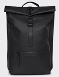 SAC A DOS RAINS ROLLTOP RUCKSACK NOIR 13160-01 www.solene-maroquinerie.fr