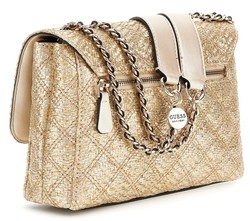 SAC EN BANDOULIERE GUESS GIULLY II GOLD www.solene-maroquinerie.fr