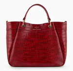 SAC A MAIN ARMANI EXCHANGE ROUGE CROCO 9429113F784115676 www.solene-maroquinerie.fr