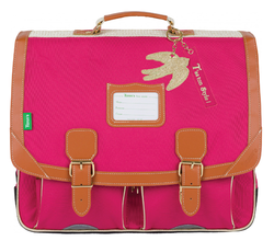 CARTABLE TANN'S PALOMA FRAMBOISE 41CM 41113 www.solene-maroquinerie.fr