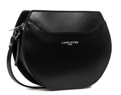 SAC DEMI LUNE LANCASTER SUAVE LUNE NOIR 433-32 NOIR www.solene-maroquinerie.fr