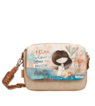 PETIT SAC EN BANDOULIERE 2 COMPARTIMENTS ANEKKE MEDITERRANEAN 34703-349 www.solene-maroquinerie.fr