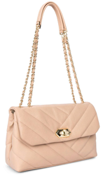 SAC BESACE LANCASTER SOFT MATELASS NUDE ROS 530-36 NUDEROSE www.solene-maroquinerie.fr