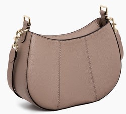 PETIT SAC DEMI LUNE LE TANNEUR JULIETTE EN CUIR GRAIN GRIS DE PARME TJET1050S12 www.solene-maroquin