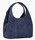 PETIT SAC  MAIN LE TANNEUR JULIETTE EN CUIR SUEDE EFFET DENIM TJET1006Q82 www.solene-maroquinerie.f