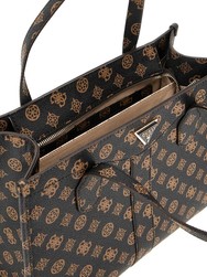 SAC A MAIN GUESS SILVANA MOCHA LOGO PP866522&#168;www.solene-maroquinerie.fr