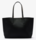SAC CABAS REVERSIBLE AVEC POCHETTE LACOSTE ANNA NOIR FARINE NF2142AA M66 www.solene-maroquinerie.fr