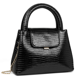 SAC  MAIN LANCASTER CARLA NOIR LZARD 480-018 NOIR_LEZ www.solene-maroquinerie.fr