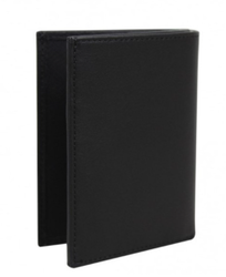 PORTEFEUILLE VERTICAL PLAT 2 VOLETS LACOSTE CROCODILE NOIR NH23219L 000 www.solene-maroquinerie.fr