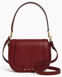 SAC BANDOULIRE MOYEN MODLE LE TANNEUR ELLA EN CUIR GRAIN ROUGE REVOLUTION TNGI1210R11 www.solene-