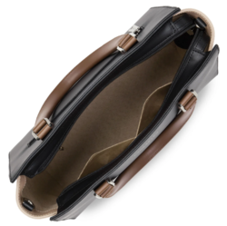 PETIT SAC CABAS MAIN LANCASTER CONSTANCE NOIR NUDE VISON 437-03 NOIR_NUVI  www.solene-maroquinerie.f