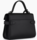 PETIT SAC  MAIN  RABAT LE TANNEUR EMILIE EN CUIR GRAIN NOIR TEMI1001N01 www.solene-maroquinerie.f
