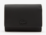 Portefeuille unisexe  rabat Lacoste avec crocodile ton sur ton NF3948DB 000 www.solene-maroquinerie