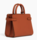 PETIT SAC  MAIN LE TANNEUR EMILIE EN CUIR GRAIN ACAJOU TEMI16M9M05 www.solene-maroquinerie.fr
