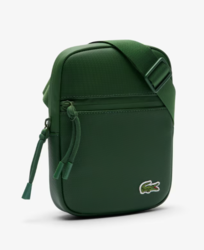 PETITE SACOCHE PLATE LACOSTE LCST VERTE NH3307LV B01 www.solene-maroquinerie.fr