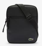 Sacoche Medium zippe LACOSTE LCST croise en petit piqu NH3308LV 000 www.solene-maroquinerie.fr