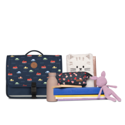 CARTABLE CABAIA DISCOVER MEDIUM 38CM MARANELLO www.solene-maroquinerie.fr