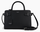 SAC A MAIN MOYEN MODELE LE TANNEUR EMILIE EN CUIR GRAIN NOIR TEMI1614N01 www.solene-maroquinerie.fr