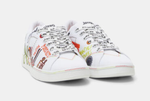 BASKETS POINTE ARRONDIE TEXTE DESIGUAL 21SSKA07 1000 www.solene-maroquinerie.fr