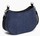PETIT SAC DEMI LUNE LE TANNEUR JULIETTE EN CUIR SUEDE EFFET DENIM TJET1051Q82 www.solene-maroquineri