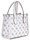 PETIT SAC A MAIN GUESS CABAS  SILVANA WHITE LOGO PM866577 www.solene-maroquinerie.fr