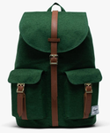 SAC A DOS HERSCHEL DAWSON EDEN SLUB CROSSHATCH VERT CHIN 10233 www.solene-maroquinerie.fr