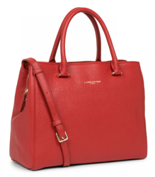 SAC  MAIN ZIPP LANCASTER DUNE 529-51 ROUGE www.solene-maroquinerie.fr