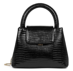 SAC  MAIN LANCASTER CARLA NOIR LZARD 480-018 NOIR_LEZ www.solene-maroquinerie.fr