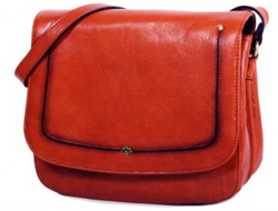 SAC BESACE KATANA EN CUIR DE VACHETTE COLLET VGTAL 66802 ROUGE www.solene-maroquinerie.fr